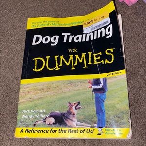 Never used dog training book!